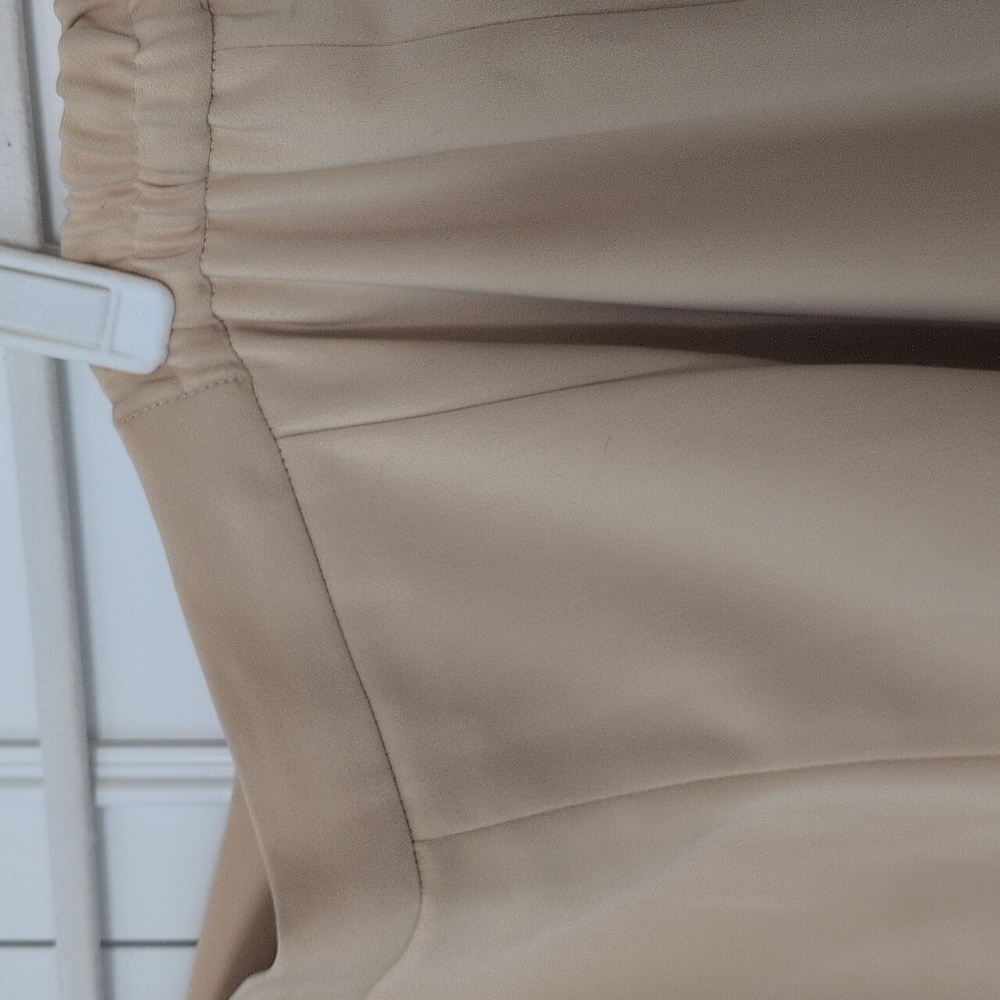Ashro Cropped Drapy Lined Pull On Elastic Waist Pants Size 14 - Picture 7 of 10